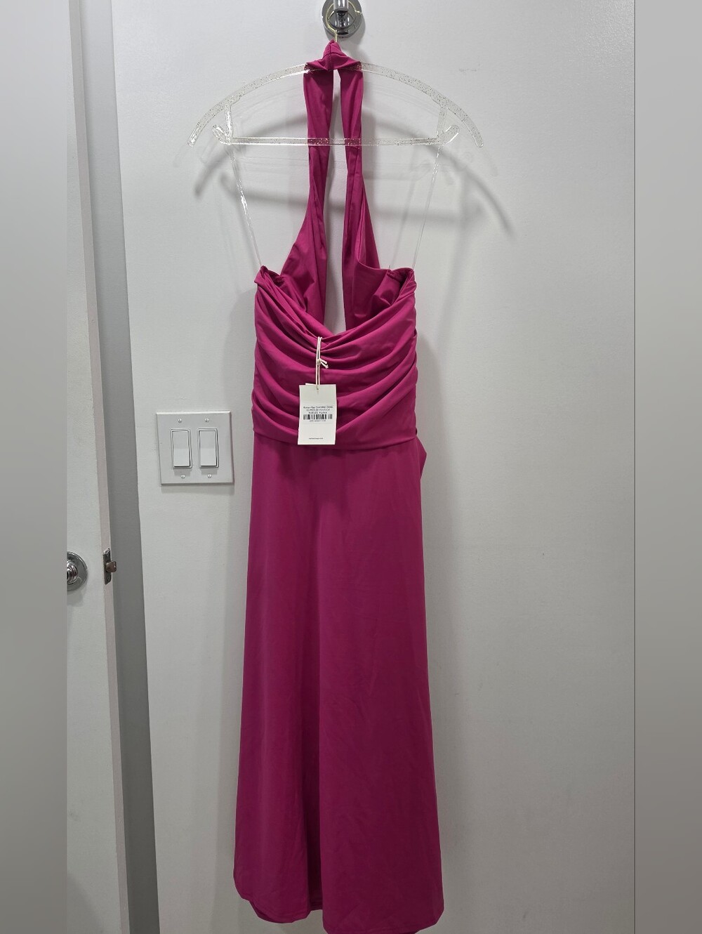 Peppermayo Fuchsia Rowan Ray Cowl Maxi Dress - Picture 4 of 5